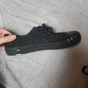 Black off-brand Converse